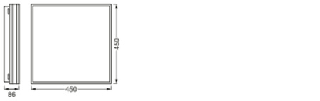 Přisazené LED stropní svítidlo ORBIS MAGNET 42W 4200lm CCT 45cm SMART+ WiFi LEDVANCE černé