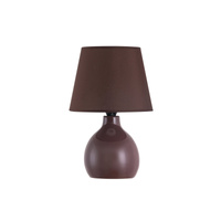 Stolní noční lampa E14 hnědá Classic Ingrid 4476 Rabalux