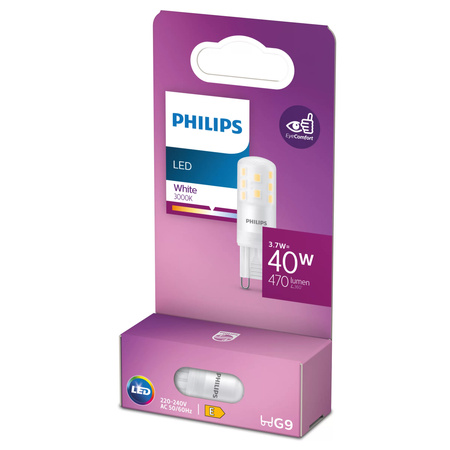 LED žárovka G9 Capsule 3,7W = 40W 470lm 3000K Warm 320° Philips