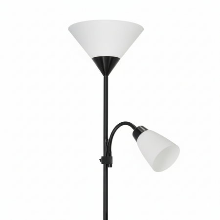Stojací lampa se 2 body E27 E14 Black Milk Kobi