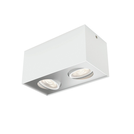 LED halogenové svítidlo pro povrchovou montáž 2x 4,5W BOX Moving white PHILIPS