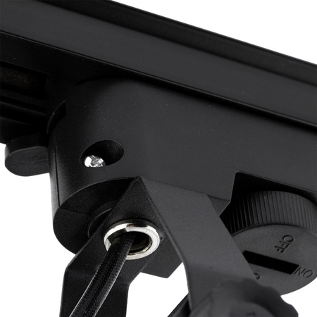 Osvětlení kolejnice 1.5 m + 3x GU10 Track Spotlight Black-Gold + 6W LED GU10 3000K