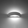 LED nástěnné svítidlo ATENA E27 Nástěnné svítidlo Semi-circular concrete SOLLUX