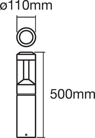 LED 12W LEDVANCE moderní 50cm LEDVANCE zahradní závěsné svítidlo Endura Style moderní 50cm LEDVANCE