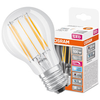LED žárovka E27 A60 11W = 100W 1521lm 4000K Neutrální 300° CRI90 Stmívatelné vlákno OSRAM SUPER STAR+