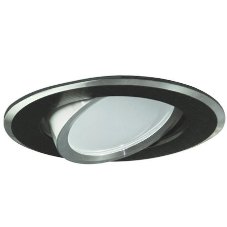 3x SUN OLAL GOLDLUX (Polux) vestavné pohyblivé stropní svítidlo. černý hliník + GU10 3.5W LED žárovka