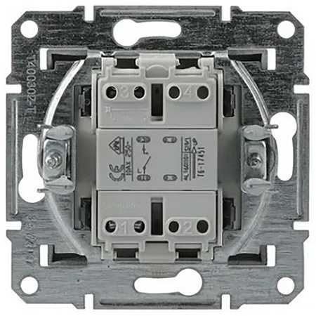 Jednopólový spínač světla bez rámu Asfora zapuštěná montáž IP20 antracit