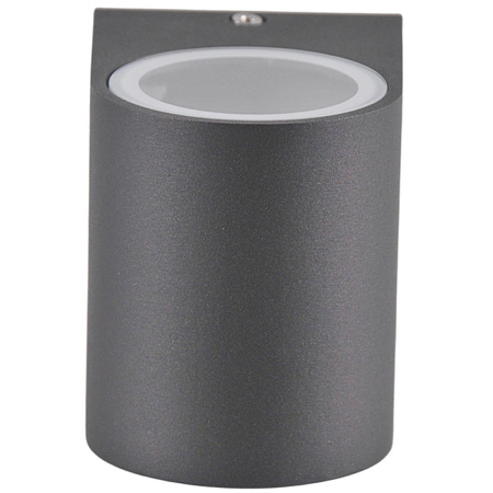 Venkovní nástěnné svítidlo s LED 1x GU10 BOSTON GOLDLUX (Polux) ALUMINIUM GRAY oválné