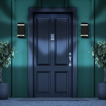 Nástěnné zahradní svítidlo Gilbert 2xGU10 Y218 Ip44 GOLDLUX (Polux) černé