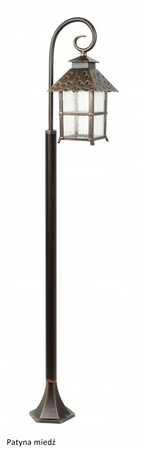 Venkovní zahradní lampa LANTERN E27 Cadiz K 5002/1/Z 146cm černá Su-Ma