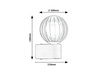 Nástěnné svítidlo LED G9 Black Modern IP44 Colzar Rabalux