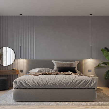 PASTELO Závěsné stropní svítidlo 3P 3xG9 Převis Minimalistická černá SOLLUX