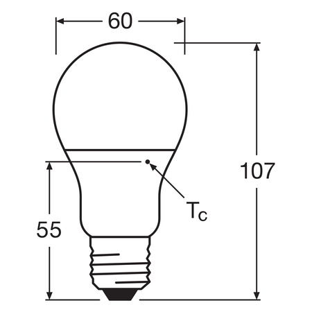 LED žárovka A60 E27 8,5W = 60W 806lm 2700K Warm 200° PCR LAMPS Osram