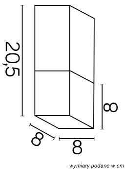 Venkovní stropní zahradní svítidlo SPOT LED Cube CB-S DG E27 Su-Ma