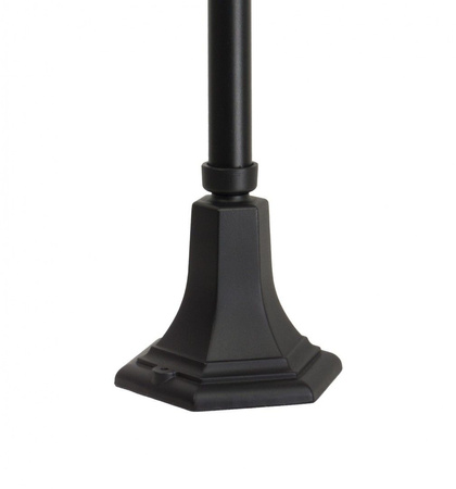 Venkovní zahradní lampa tyč LANTERN E27 Koule s košíkem 200 K 5002/2/KPO 102cm černá Su-Ma