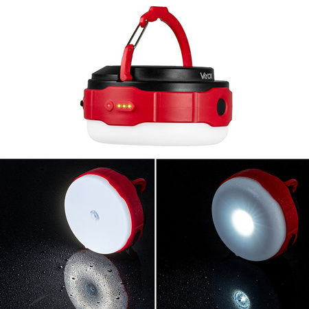 Dobíjecí kempingová svítilna 500lm 3000K-6500K Solární USB-C Powerbank VA0100 VAYOX