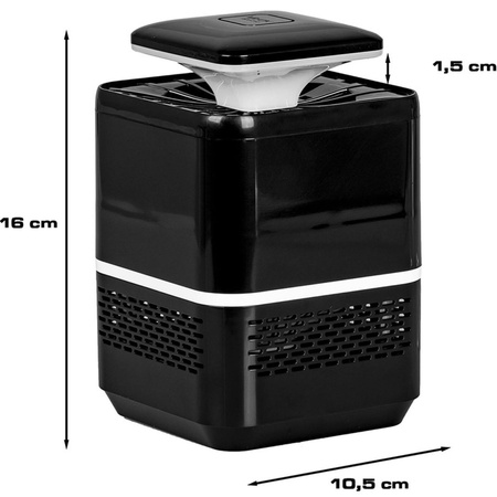 Lapač komárů a much Insekticidní lampa UV světlo USB VAYOX