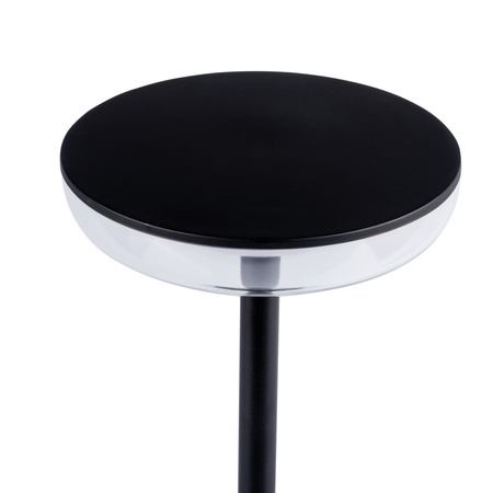 Stolní stolní lampa Školní kancelářská noční lampa Nastavitelná LED 1,7W 140lm 3000K Teplá černá IP44 Dobíjecí Fluxy Kanlux