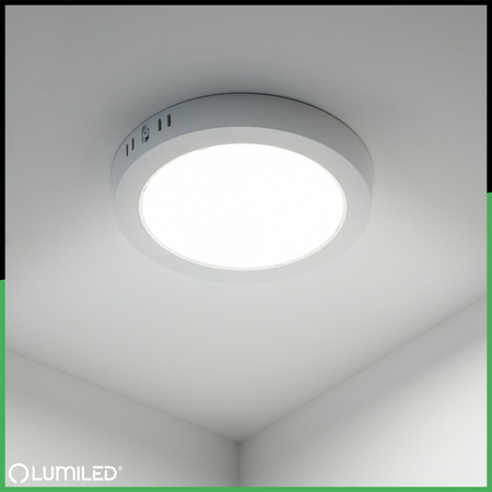 Stropní svítidlo LED pro povrchovou montáž 12W Round 4000K GLOW White LUMILED