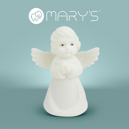 Dětské noční světlo LED 2,5W 3000K teplé + vícebarevné RGB dobíjecí 1200mAh bílé MARY'S ANGEL