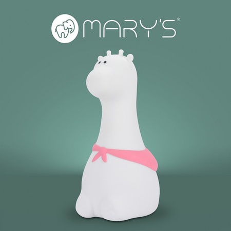 Dětské noční světlo LED 1W 3000K Warm + Multicolour RGB dobíjecí 1200mAh White MARY'S Giraffe