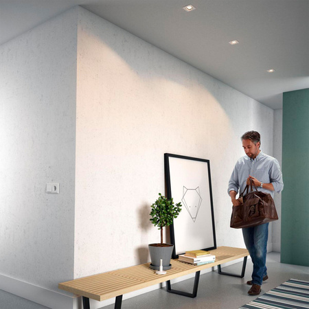 3x Zásuvné halogenové svítidlo ENNEPER GU10 Square Movable PHILIPS