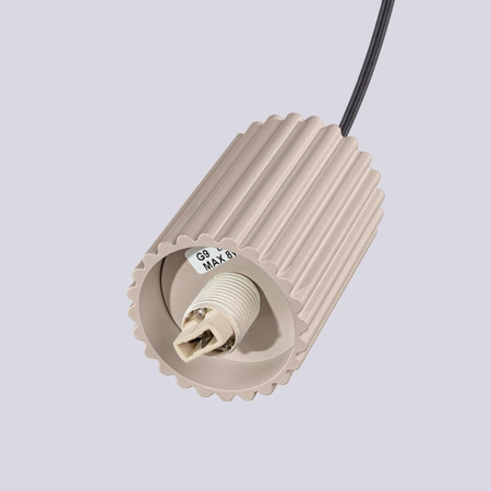 Stropní závěsné svítidlo 3x G9 Round Beige Modern Matte Halo Sollux