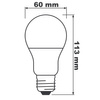 3x LED žárovka E27 A60 8.5W = 60W 806lm 2700K Teplá bílá 200° BELLALUX