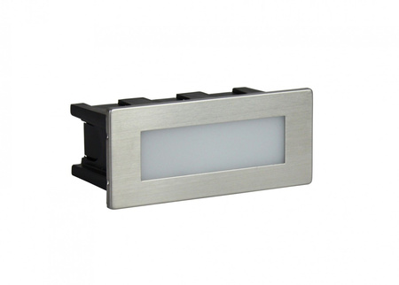 Venkovní zahradní lampa zapuštěná nástěnná LED lampa Led Inox E 04 1.5W 64lm 3000K Teplá bílá Su-Ma