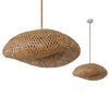 Bambusová dekorativní závěsná lampa E27 Brugia Kobi