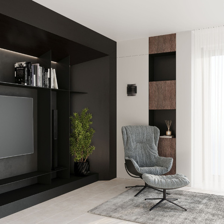 Nástěnné svítidlo LED HESTIA G9 Nástěnné svítidlo horní spodní černé SOLLUX