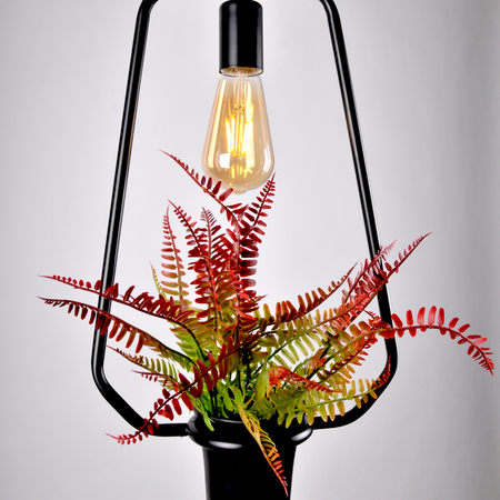 IL MIO SOREN dekorativní závěsné stropní svítidlo černé E27 s květinou GOLDLUX (Polux)