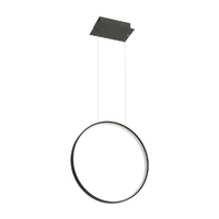 LED závěsné stropní svítidlo RIO 30W 4000K Overhang Circular 55cm Black SOLLUX