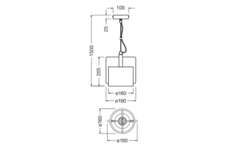 Dekorativní E27 závěsné stropní svítidlo Pink Decor Ledvance