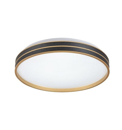 Stropní svítidlo LED pro povrchovou montáž 24W 1850lm 3000K černá Moderní Gandor Rabalux