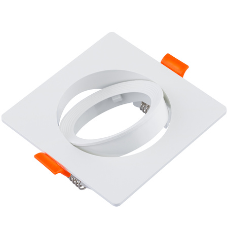 Halogenová Podhledové svítidlo GU10, MR16 Nastavitelná Čtvercová Bílá VENTUS LUMILED