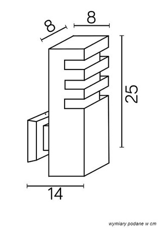 Venkovní zahradní fasádní svítidlo LED NÁSTĚNNÉ SVÍTIDLO RADO K DG E27 Su-Ma