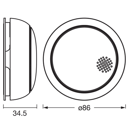 Bezdrátový vnitřní detektor kouře SMART+ WiFi LEDVANCE