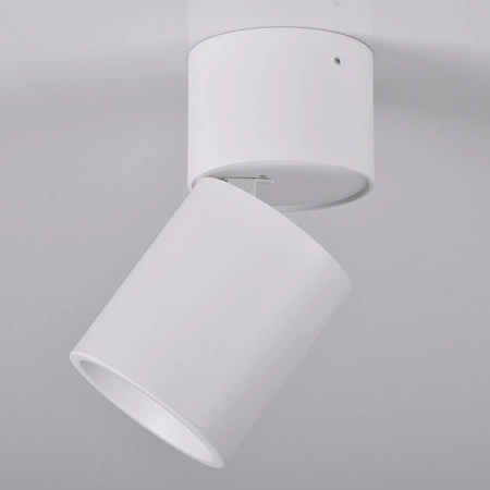 Přisazené halogenové svítidlo SPOT TUBA Kulaté pohyblivé GU10 Bílá NIXA GOLDLUX (Polux)