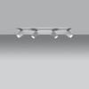 MERIDA stropní svítidlo 4xGU10 Reflektor Halogenové svítidlo Pohyblivé 80cm Bílé SOLLUX