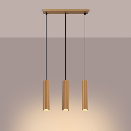 Stropní závěsné svítidlo Tuba Spot 3x GU10 Gold Carbon Deep Space SL.1556 Sollux