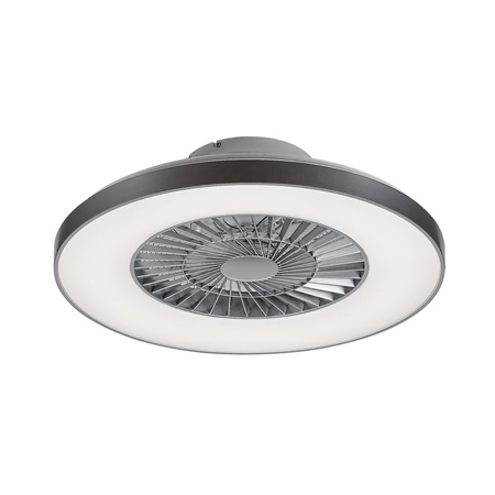 Plafond LED stropní světlo pro povrchovou montáž 40W 1700lm 3000-6500K CCT stmívatelné dálkové ovládání stříbrné moderní Dalfon Rabalux