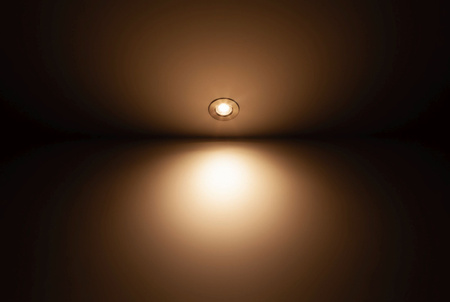 LED SPARKLE 5,5W 2700K Stmívatelné kulaté saténové svítidlo pro zápustnou montáž PHILIPS