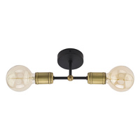 RETRO Stropní svítidlo v černém patinovém stylu 2xE27 1902 TK Lighting