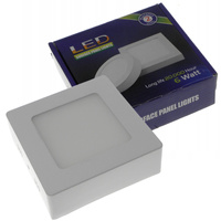 LED panelové stropní svítidlo 6W 480lm 4000K neutrální povrchová montáž čtvercová bílá Proma Masterled