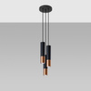 LOOPEZ Závěsné stropní svítidlo 3P 3xGU10 Elegant Black-Copper SOLLUX