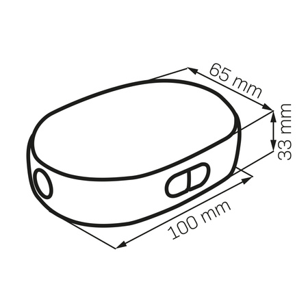 LED přenosná kempingová lampa 1W 600lm 3000-6500K teplá bílá černá IPX4 Sanico Goldlux