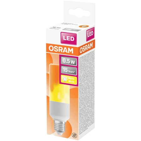 Žárovka LED Flame E27 0.5W 10lm 1500K Teplá bílá 330° OSRAM STAR FLAME