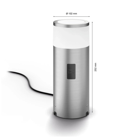 Zahradní lampa LED Post Calla 8W IP65 CCT RGB PHILIPS HUE