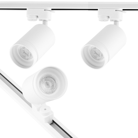 Sada osvětlovacích kolejnic 1m kolejnice + 2x LED kolejnice Bodové světlo GU10 BÍLÁ s ozdobným kroužkem